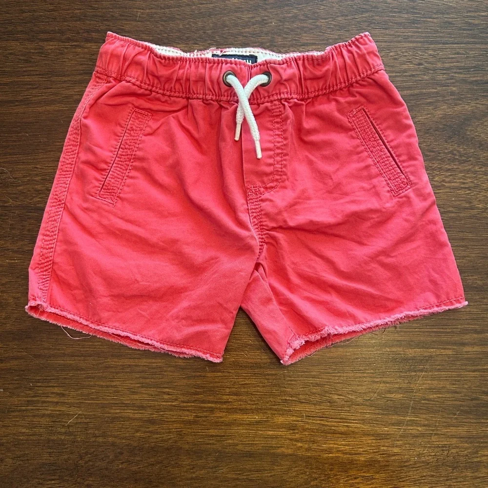 OshKosh B'gosh Coral Red Drawstring Athletic Shorts